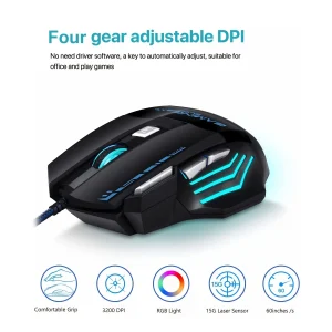 product (1) High-Performance Gaming Mouse with Adjustable DPI